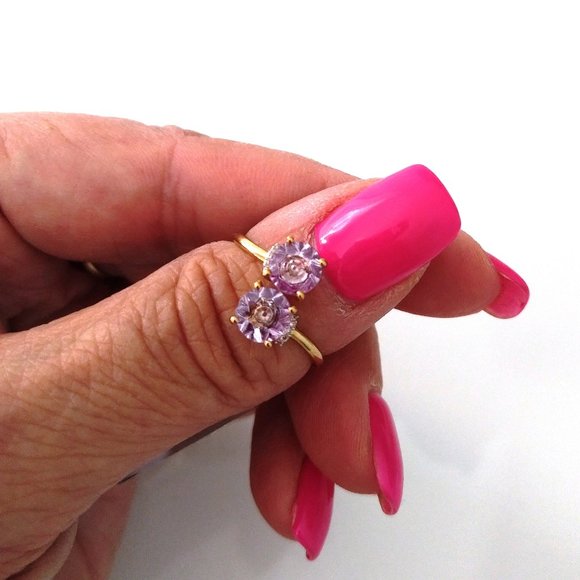 Glenn Lehrer Jewelry - Genuine Rose de France KaleidosCut Amethyst Ring